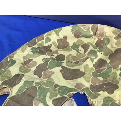 WWII USMC Camouflage Helmet Cover, Reversible