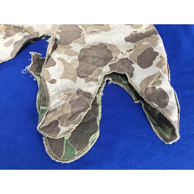 WWII USMC Camouflage Helmet Cover, Reversible