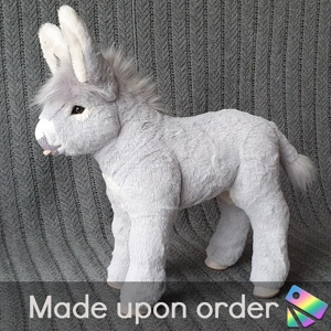 Miniature donkey (no dorsal stripe)