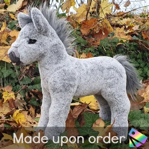 Mottled grey foal (semi-posable)