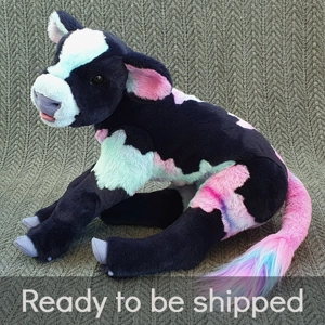 Rainbow calf - Aurora (semi-posable)