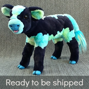 Rainbow calf - Boris (semi-posable)