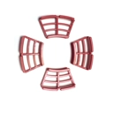 Disc Brake Windows in Red CASA