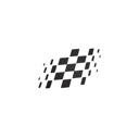 Gp Chequered Flag Legshield Sticker