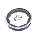 SIP Tubeless Wheel Rim In Black With Polished Aluminium Lip