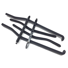 Floor Rear Plastics Gp/Dl - Black