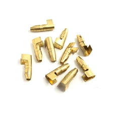 Brass Male 4mm Electrical Bullet Connector set of 10
