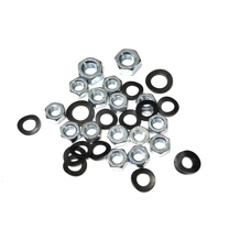 Chain Case Nut & Wavy Washer Kit Zink