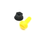 Number Plate Fixing Screw & Nut Set Yellow