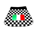 Mudflap - Chequered with Italian Flag Design