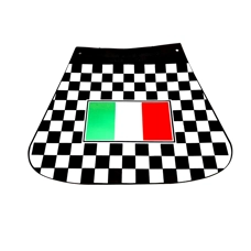 Mudflap - Chequered with Italian Flag Design
