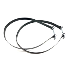 Petrol Tank Strap Set inc Trunnions