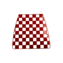 Mudflap - Chequered - Red & White