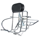 Cuppini Chrome Rear Backrest Carrier 3 In 1