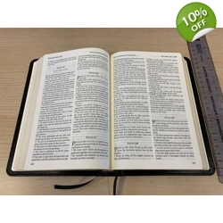 TBS Windsor KJV Text Bible in Black Calfskin