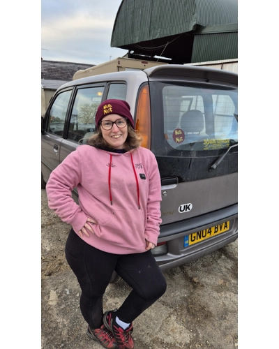 HubNut Beanie, maroon