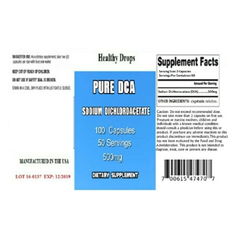 DCA 100 Caps DCA Sodium Dichloroacetate