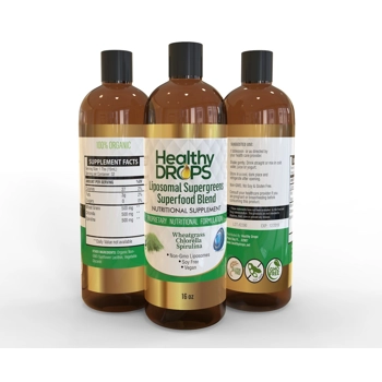 Liposomal Supergreens Wheatgrass Chlorella Spirulina