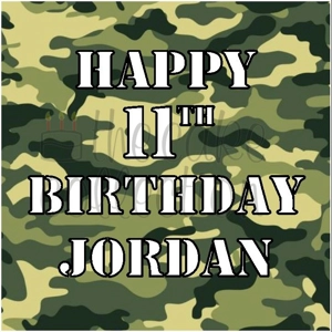 Camouflage / Army Camo Edible Image