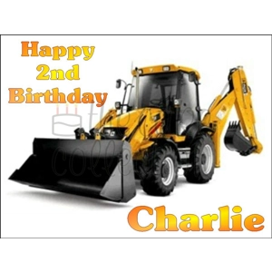 JCB Digger Edible Image