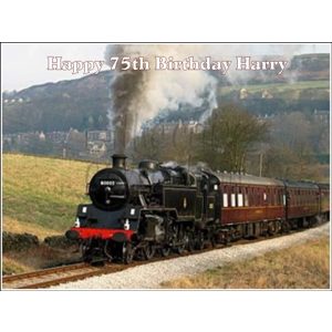 Steam Train Edible Image