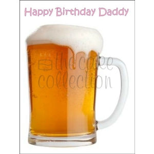 Pint of Lager Edible Image