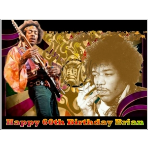 Jimi Hendrix Edible Image