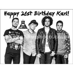 Fall Out Boy Edible Image