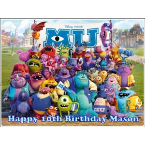 Monsters University Edible Image