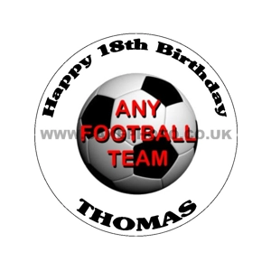 Football Teams Edible Image