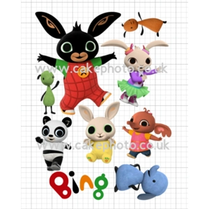 Bing Characters and Logo Individual Edible Images