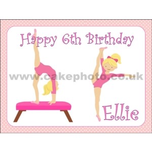 Gymnastics Edible Image