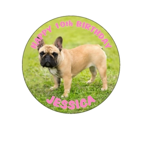 Frenchie / French Bulldog Edible Image