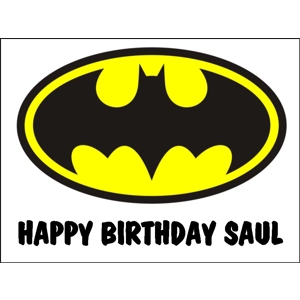 Batman Logo Edible Image