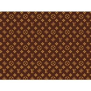 Louis Vuitton Brown Pattern Edible Image