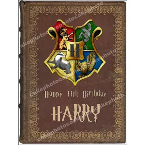 Harry Potter Hogwarts Book Edible Image