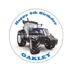 Farm Tractor Edible Image