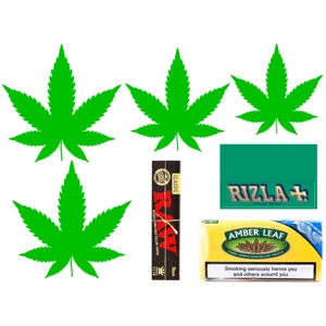 Raw Amber Leaf Tobacco Rizla Individual Edible Images