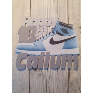 Air Jordan Trainer Card Cake Topper