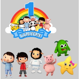 Baby Bum Card Cake Topper Set