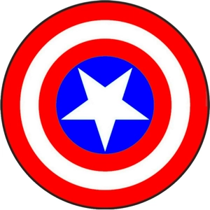Captain America Shield Edible Image