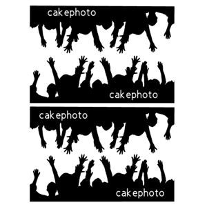 Silhouettes - Concert Crowd Edible Image