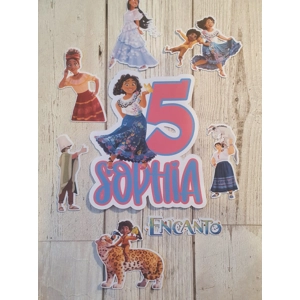 Encanto Mirabel Madrigal Card Cake Topper Set