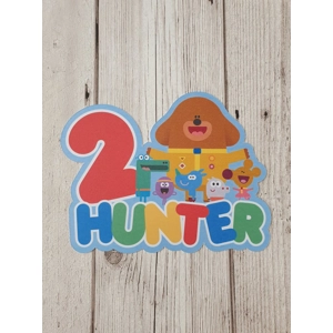 Hey Duggee Card Cake Topper