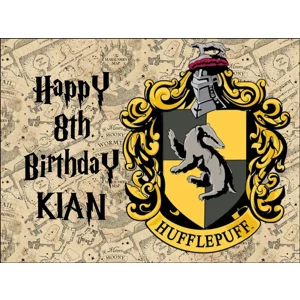 Harry Potter Hufflepuff Logo Edible Image