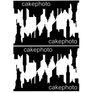 Silhouettes - New York Skyline Edible Images