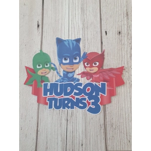 PJ Masks Card Cake Topper