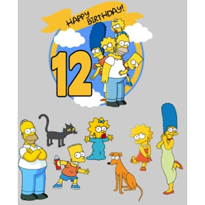 The Simpsons Card Cake Topper Set