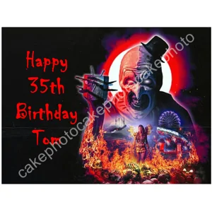 The Terrifier Edible Topper