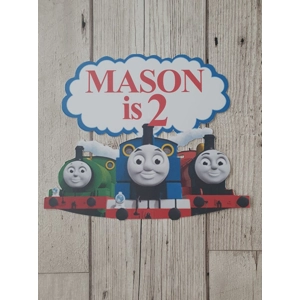 Thomas the Tank Engine Card Cake Topper